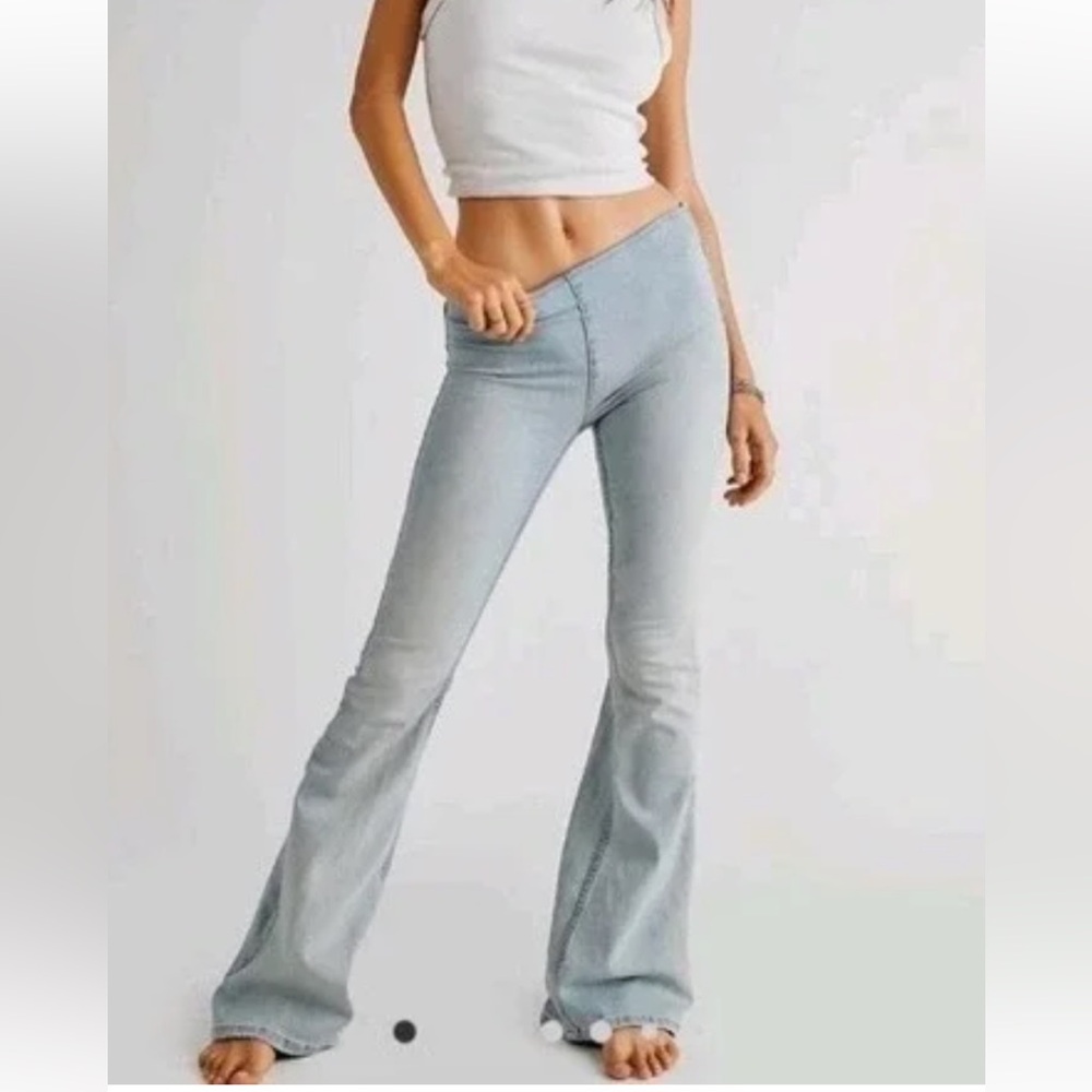 Free People Penny Pull on flare denim